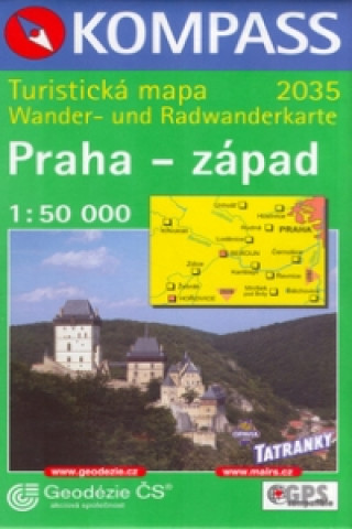 Tlačovina Praha - západ 1:50 000 