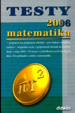 Kniha Testy 2006 matematika Ján Tarábek