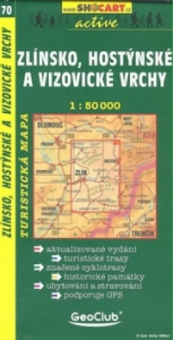 Tiskanica Zlínsko, Hostýnské a Vizovické vrchy 1:50 000 