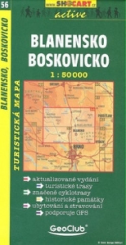 Tiskovina Blanensko Boskovicko 1:50 000 neuvedený autor