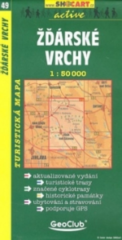 Tlačovina Žďárské vrchy 1:50 000 