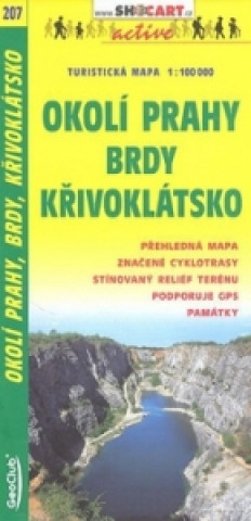 Materiale tipărite Okolí Prahy, Brdy, Křivoklátsko 1:100 000 