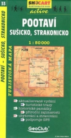 Materiale tipărite Pootaví, Sušicko, Strakonicko 1:50 000 