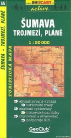 Materiale tipărite Šumava Trojmezí Pláně 1:50 000 neuvedený autor