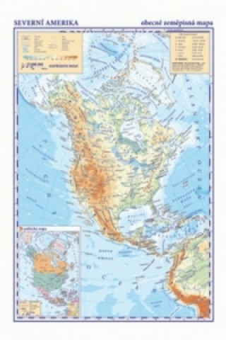 Tlačovina Severní a Střední Amerika Obecně zeměpisná mapa 