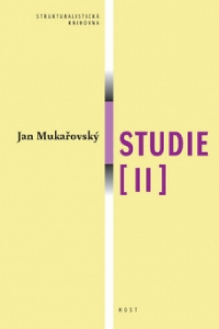 Książka Studie II. Jan Mukařovský