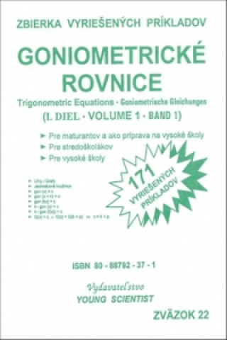 Книга Goniometrické rovnice I. diel Marián Olejár