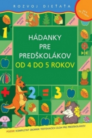 Książka Hádanky pre predškolákov od 4 do 5 rokov neuvedený autor