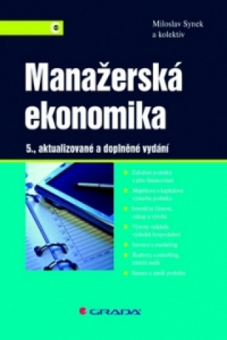 Carte Manažerská ekonomika Miloslav Synek a kolektiv
