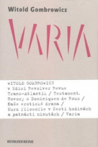 Kniha Varia Witold Gombrowicz