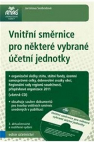 Kniha Vnitřní směrnice pro některé vybrané účetní jednotky + CD Jaroslava Svobodová