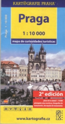 Tiskovina Praha mapa turistických zajímavostí 