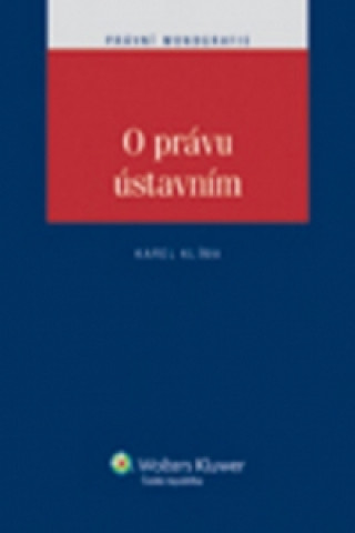 Book O právu ústavním Karel Klíma