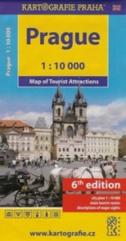 Tlačovina Prague - Mapa turistických zajímavostí 1:10 000 