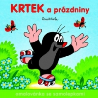 Książka Krtek a prázdniny - omalovánka Zdeněk Miler