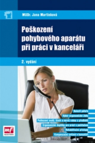 Kniha Poškození pohybového aparátu při práci v kanceláři Jana Martinková