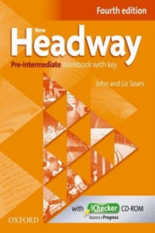 Könyv New Headway Pre-Intermediate Workbook Fourth Edition with Key + iChecker CD-rom John Soars