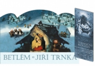 Книга Betlém Jiří Trnka skládací  + Vánoční koledy s notami Jiří Trnka