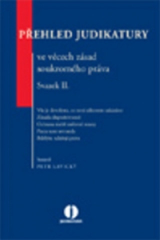 Könyv Přehled judikatury ve věcech zásad soukromého práva Petr Lavický