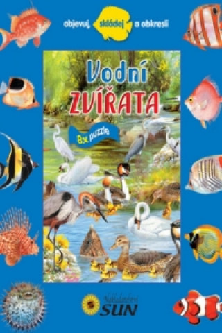 Book Vodní zvířata 8x puzzle 