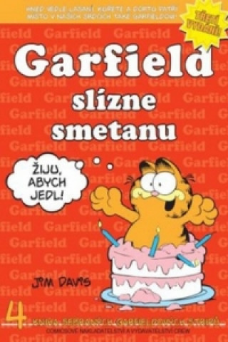 Book Garfield slízne smetanu Jim Davis