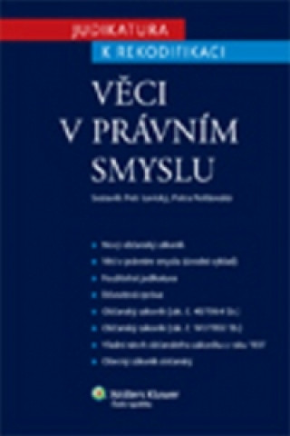 Könyv Věci v právním smyslu Petra Polišenská