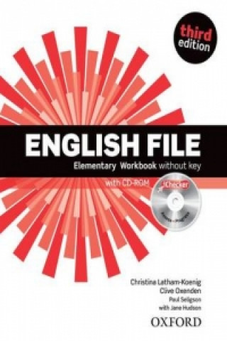 Книга English File Elementary Workbook + iChecker CD-ROM Clive Oxenden