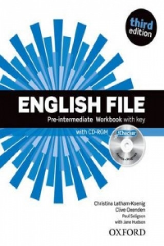 Kniha English File Pre-Intermediate Workbook with key + iChecker CD-ROM Oxengen