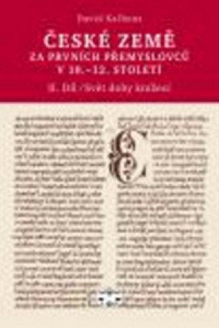 Book České země za prvních Přemyslovců v 10. - 12. století David Kalhous