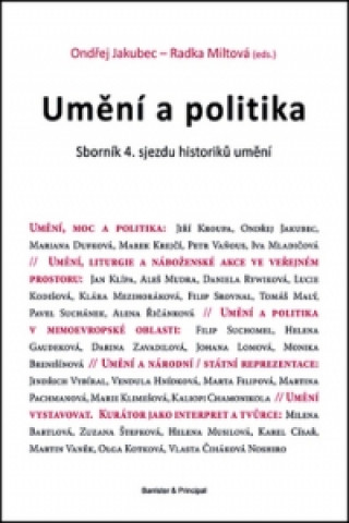 Book Umění a politika Ondřej Jakubec