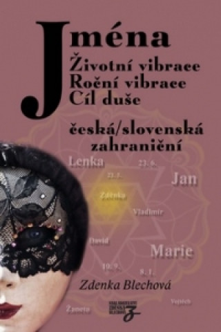 Книга Jména Životní vibrace, roční vibrace, cíl duše Zdenka Blechová