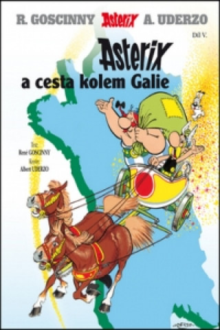 Carte Asterix a cesta kolem Galie René Goscinny