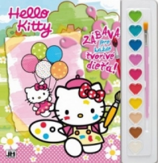 Książka Vymaľovanka s farbami Hello Kitty 