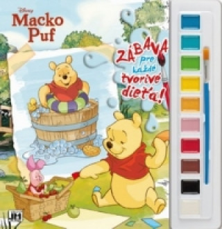 Kniha Vymaľovanka s farbami Macko Puf 