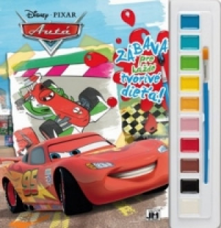 Kniha Vymaľovanka s farbami Autá Disney/Pixar