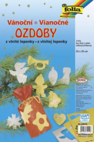 Kniha Vánoční ozdoby z vlnité lepenky 