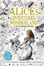 Carte Alice's Adventures in Wonderland colouring book John Tenniel