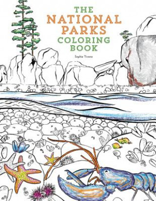 Könyv National Parks Coloring Book Sophie Tivona