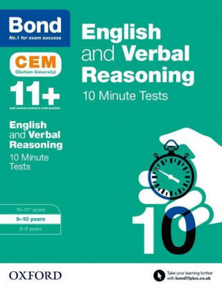 Book Bond 11+: English & Verbal Reasoning: CEM 10 Minute Tests Michellejoy Hughes