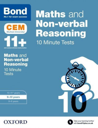 Könyv Bond 11+: Maths & Non-verbal Reasoning: CEM 10 Minute Tests Michellejoy Hughes