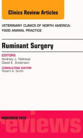 Kniha Ruminant Surgery, An Issue of Veterinary Clinics of North America: Food Animal Practice David E. Anderson