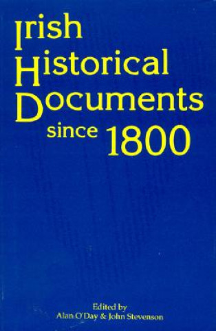 Carte Irish Historical Documents Since 1800 Alan O'Day