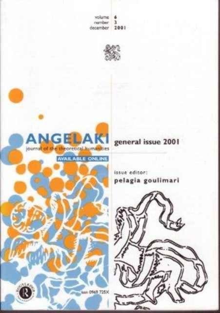 Livro Angelaki V 6 Number 3 Pelagia Goulimari