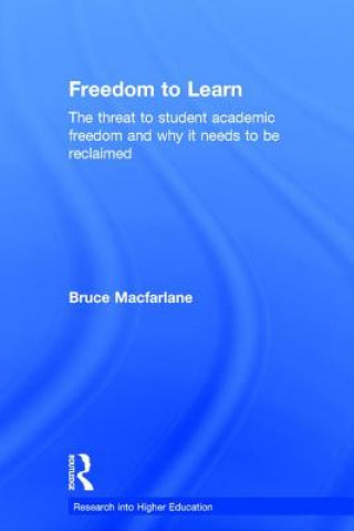 Knjiga Freedom to Learn Bruce Macfarlane