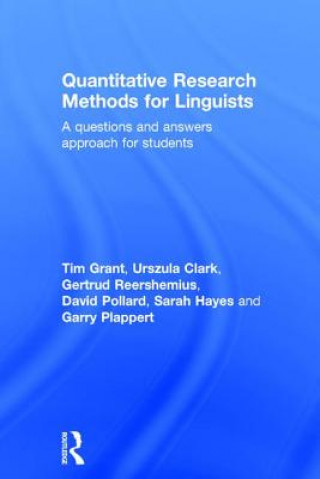 Livre Quantitative Research Methods for Linguists Urszula Clark