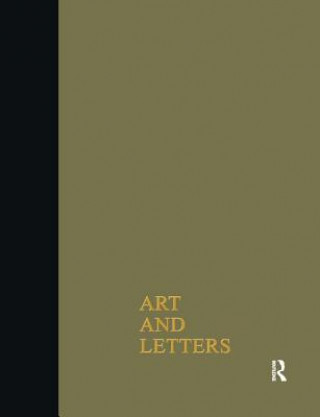Kniha Art & Letters July-Winter 1918 F. Rutter