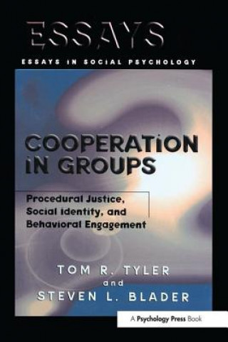 Książka Cooperation in Groups Tom Tyler