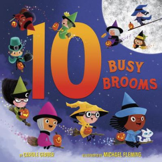 Kniha 10 Busy Brooms Carole Gerber