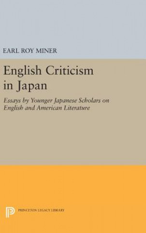 Könyv English Criticism in Japan Earl Roy Miner