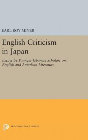 Kniha English Criticism in Japan Earl Roy Miner